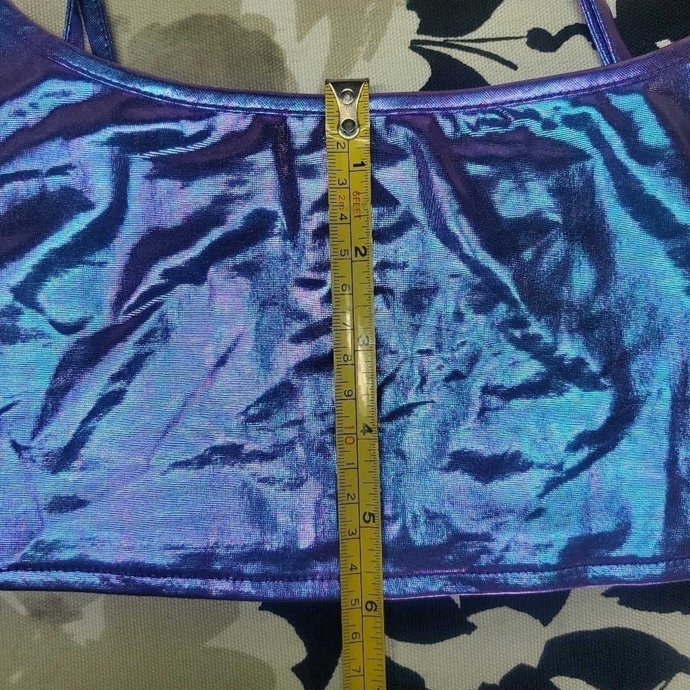 SHEIN | SXY PU Cami Top & Bodycon Skirt in Purple sz XS - Picture 7 of 8